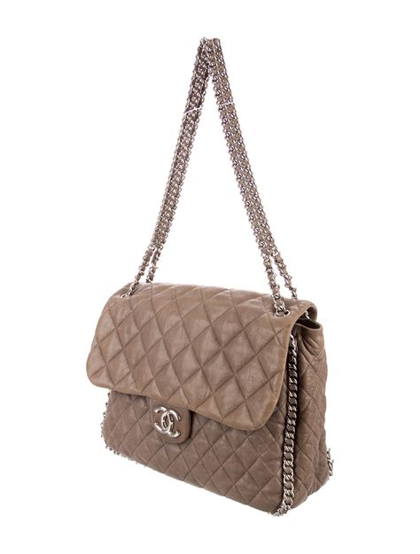 chanel chain around leather bag beige sale|chanel bags clearance.